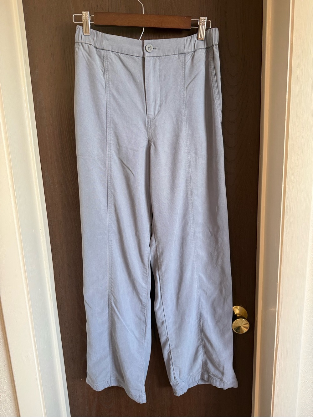 Vuori Light Blue Wide-Leg Coastline Pants